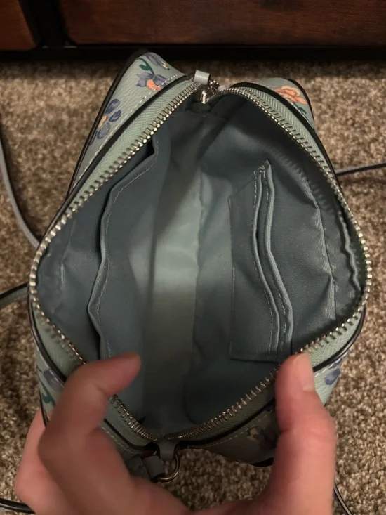 Coach Floral Crossbody Bag with Multi-Color Blooms - Picture 3 of 3